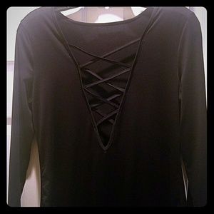 Black fitted sexy dress